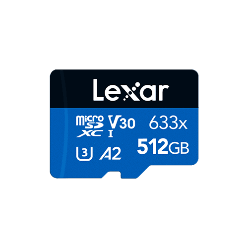 LEXAR LEXAR 512GB TF 633X w/ADP U3 A2 V30 100R 70W