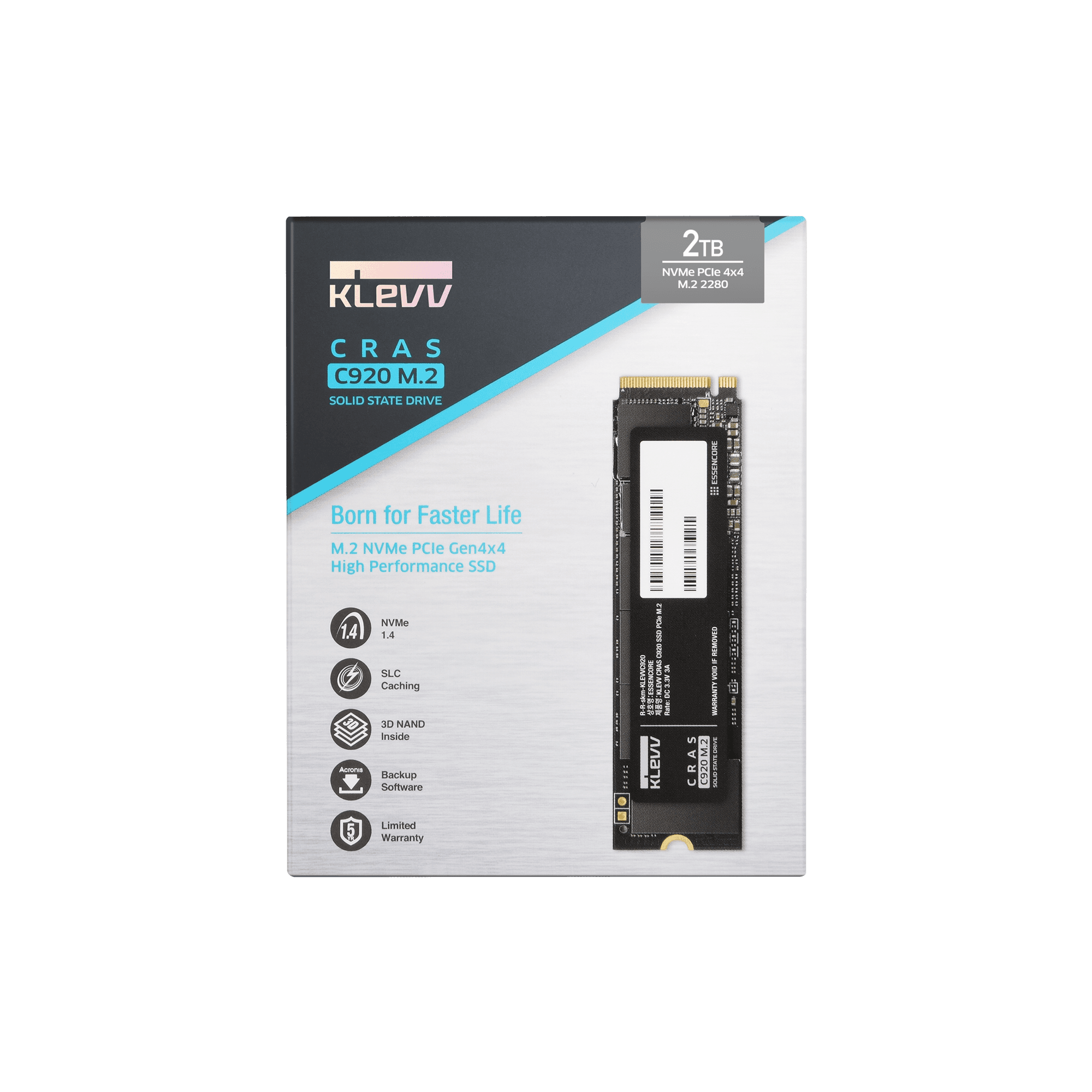 KLEVV CRAS C920 M.2 NVME PCIE SSD 2TB 2280
