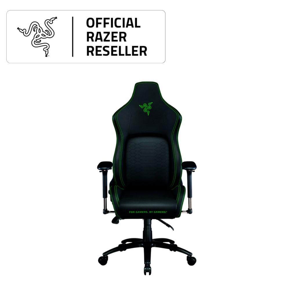 RAZER Iskur - Black / Green(PVC Leather)