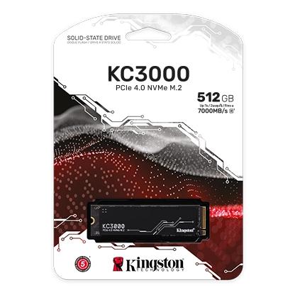 KINGSTON KC3000 512G PCIE 4.0 NVME M.2 SSD