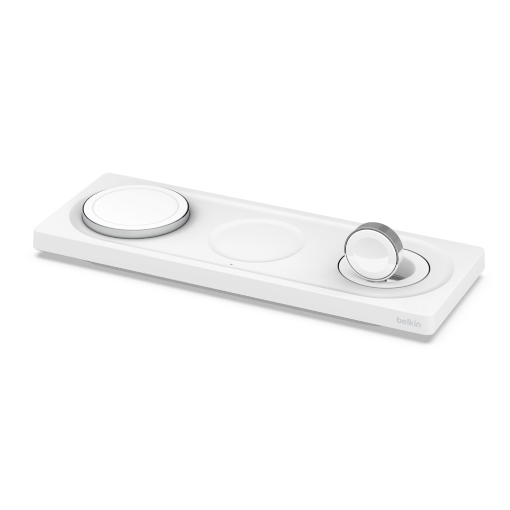 BELKIN 3IN1 WIRELESS CHARING PAD W/MAGSAFE WHITE thumbnail 5