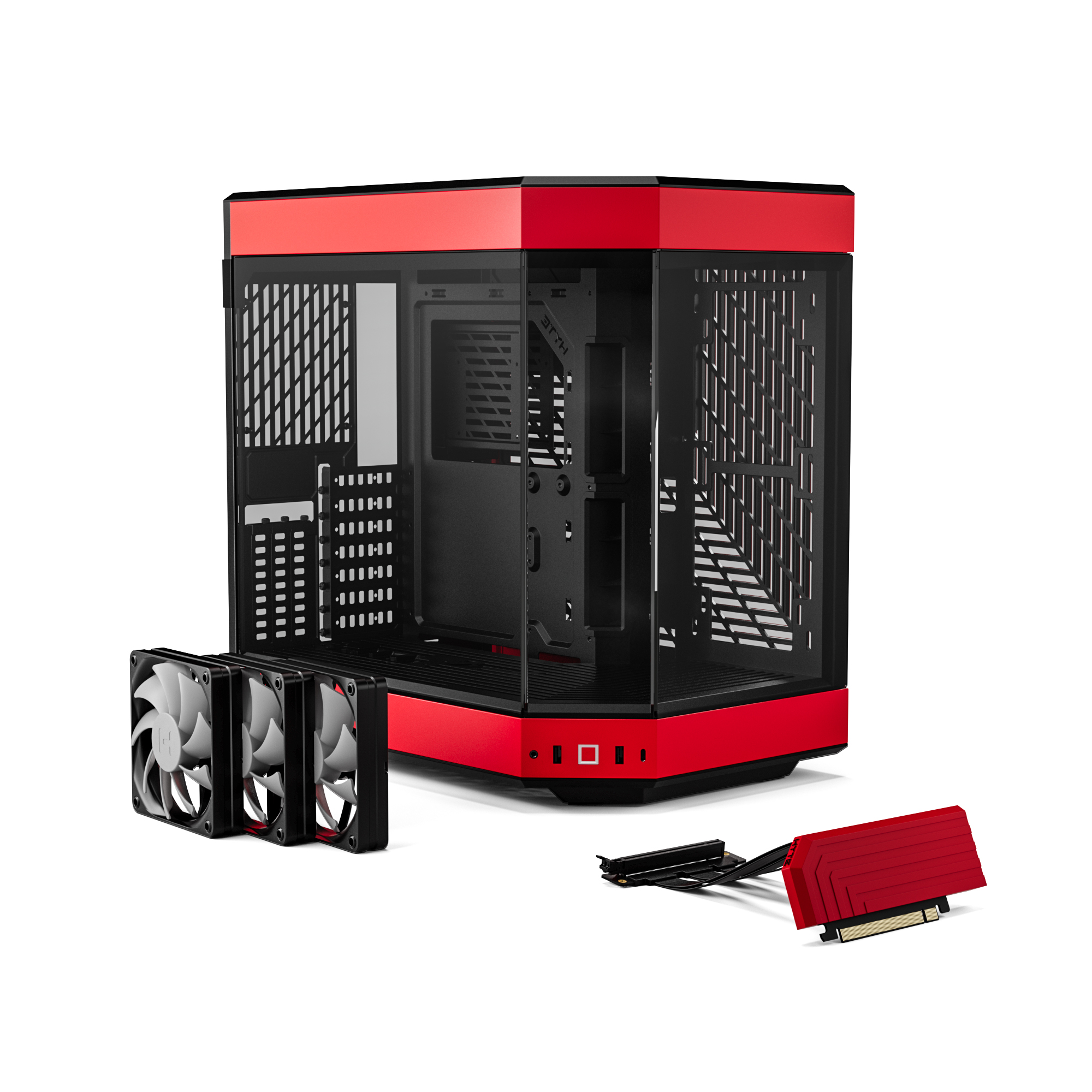 HYTE CS-HYTE-Y60-BR Y60 CASE BLACK / RED thumbnail 2