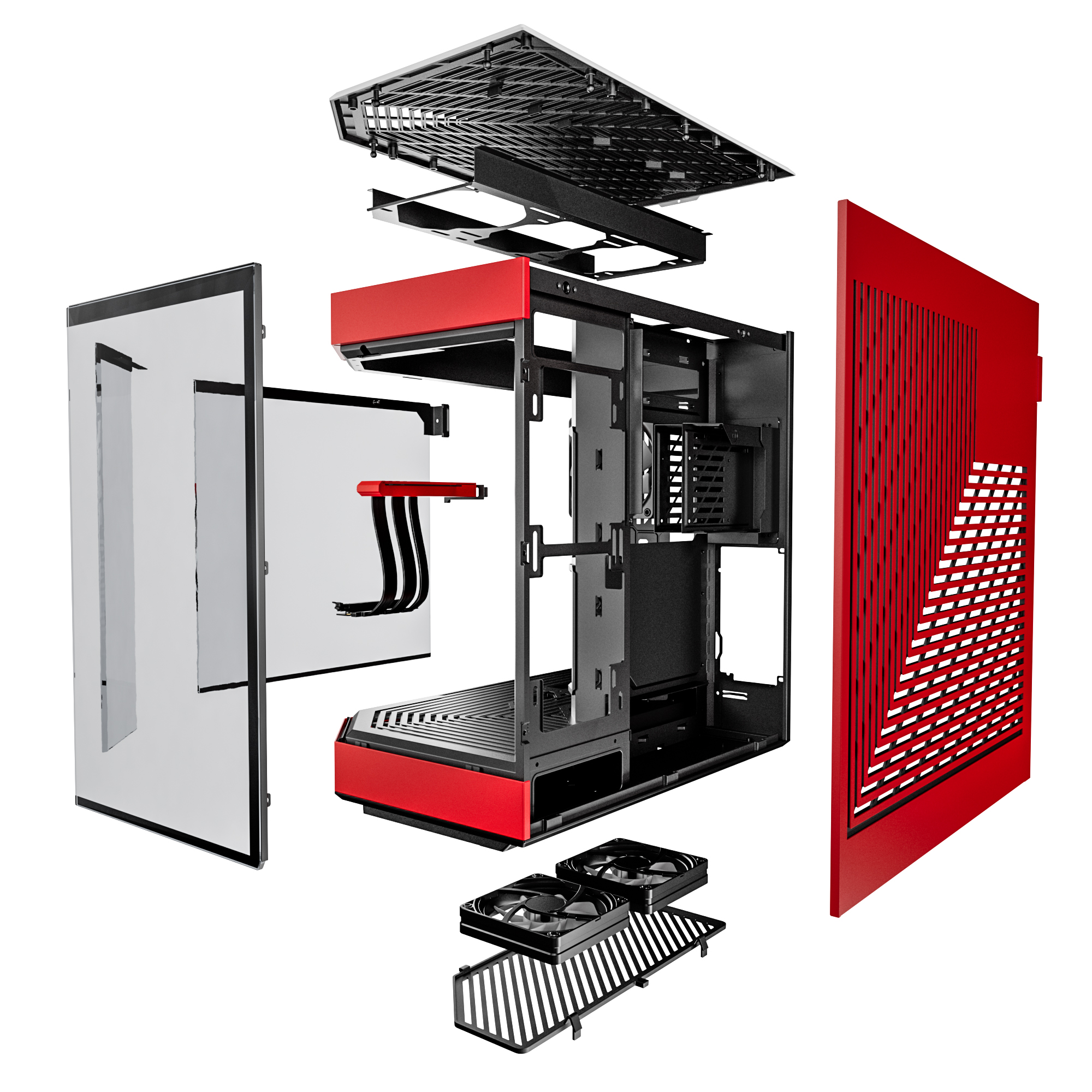 HYTE CS-HYTE-Y60-BR Y60 CASE BLACK / RED thumbnail 6