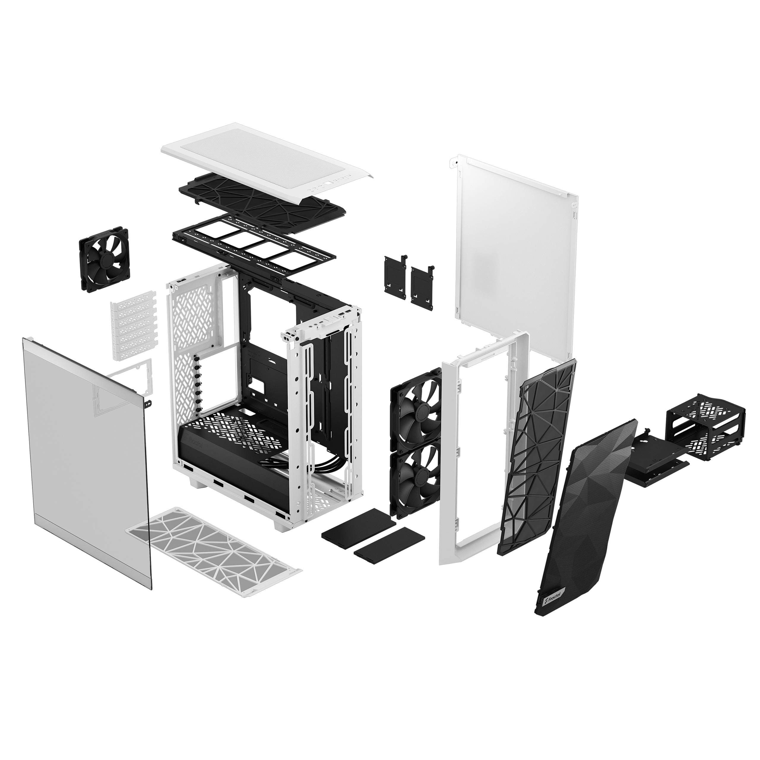 FRACTAL DESIGN MESHIFY 2 COMPACT WHITE CLAER TG thumbnail 8