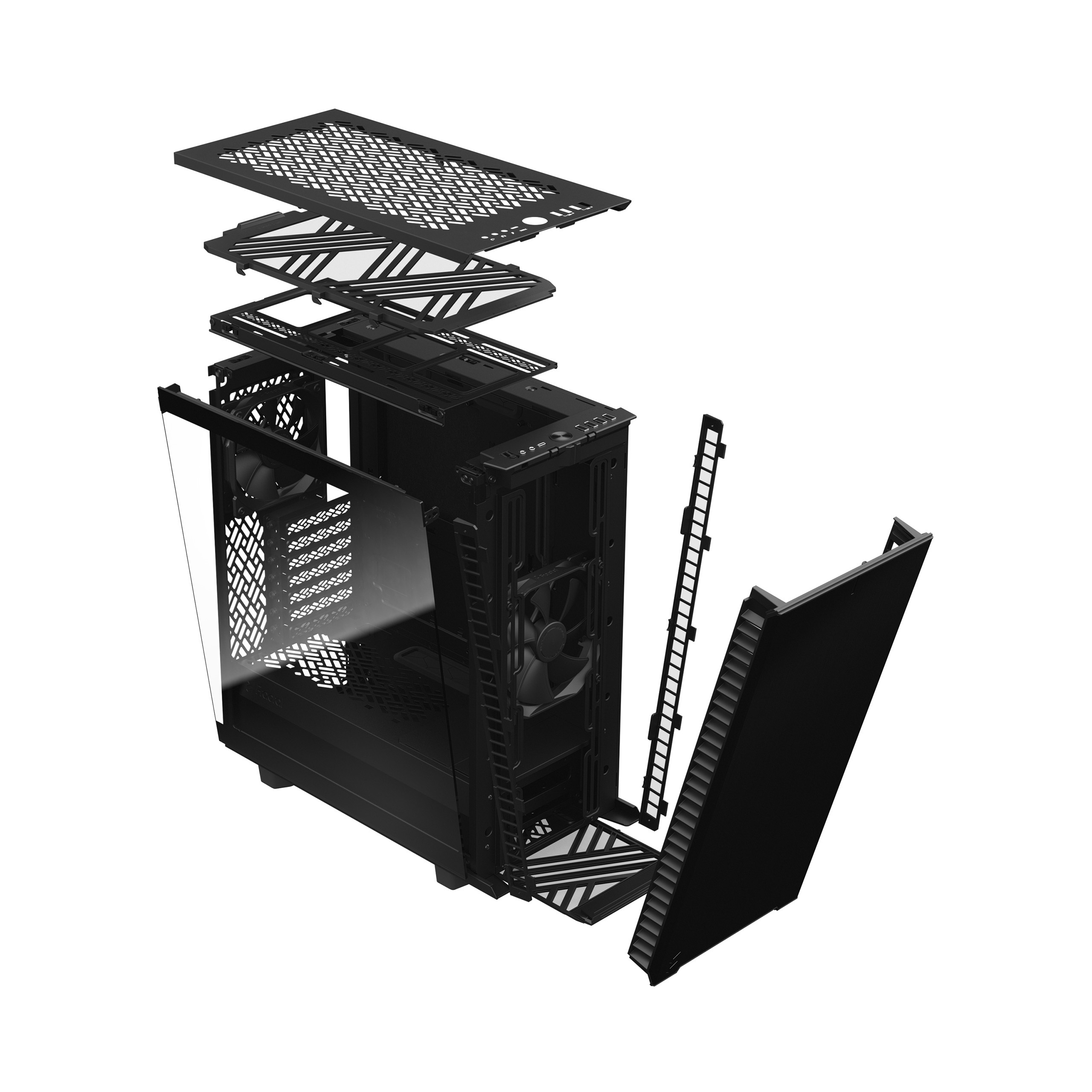 FRACTAL DESIGN DEFINE 7 COMPACT BK TG LIGHT TINT (DEF7C-03) thumbnail 11