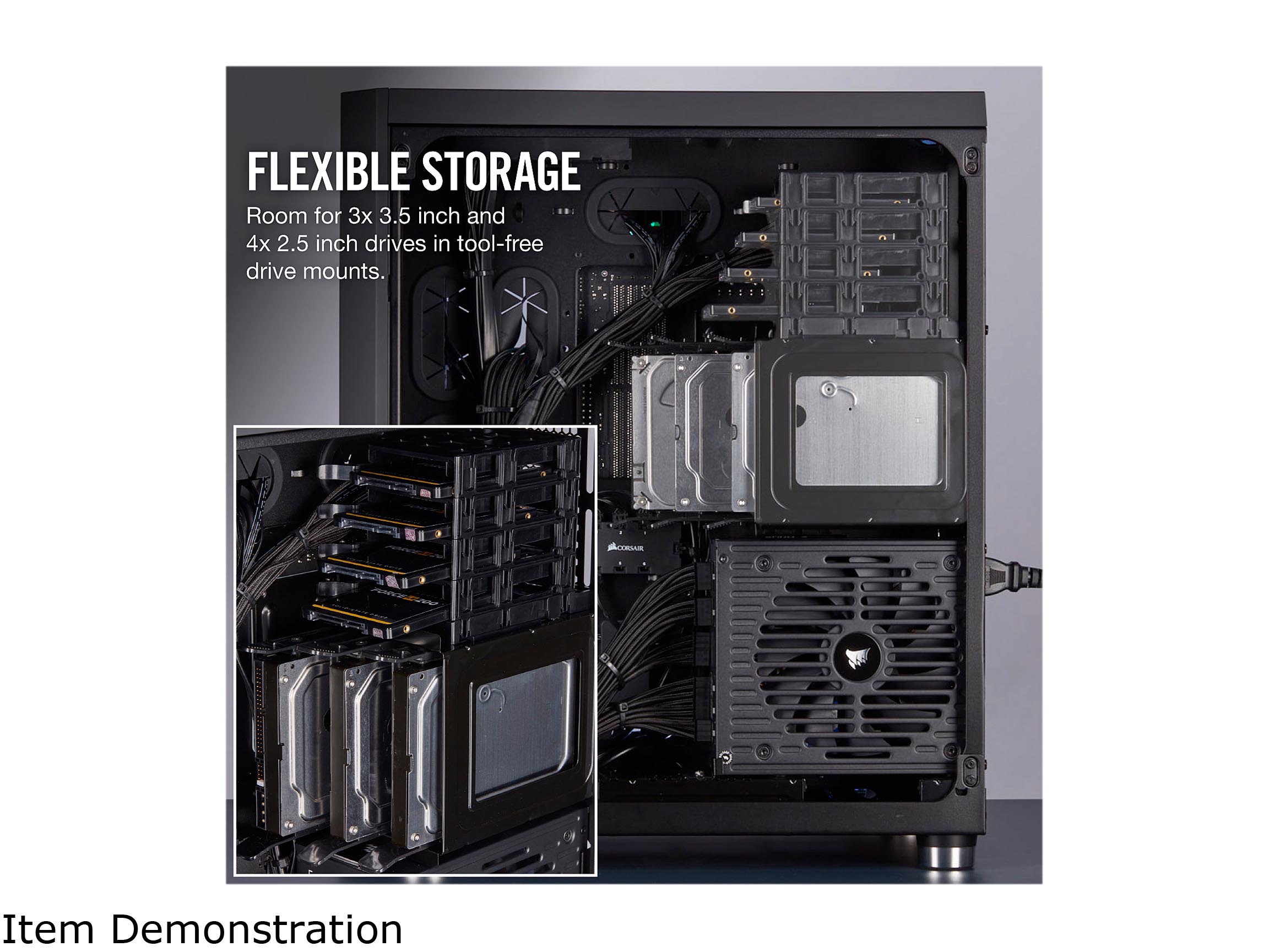 CORSAIR Crystal Series 680X RGB ATX CASE BLACK thumbnail 9