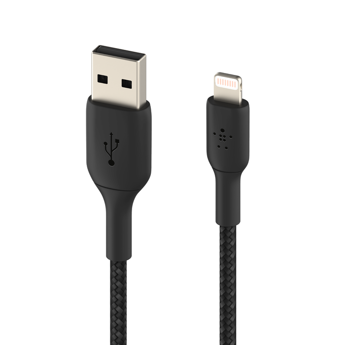 BELKIN BRAIDED A-LTG 2M BLACK thumbnail 2