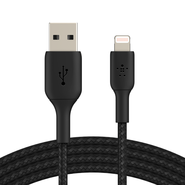 BELKIN BRAIDED A-LTG 1M BLACK thumbnail 3