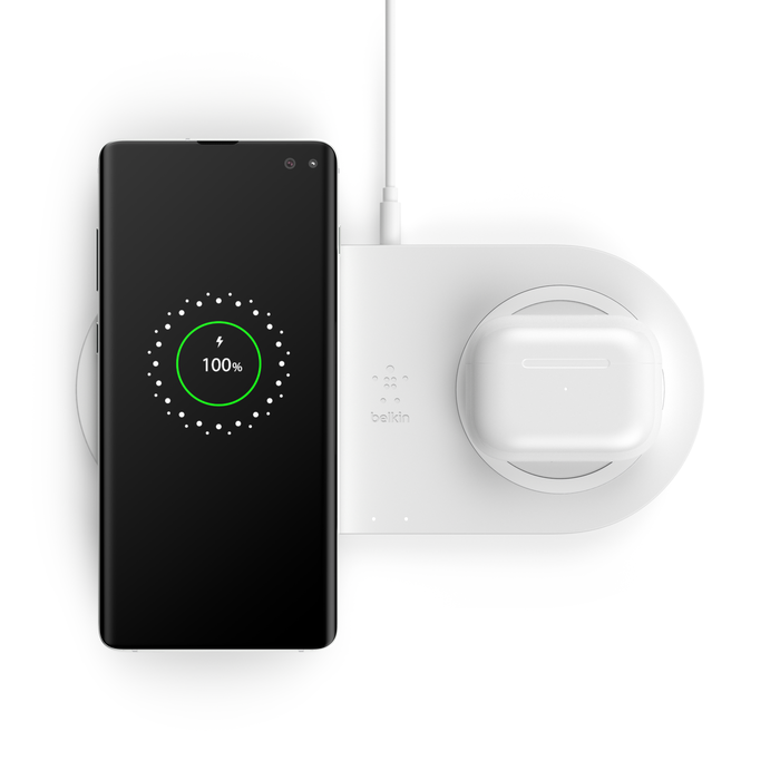 BELKIN DUAL PAD 10W PSU WHITE thumbnail 2