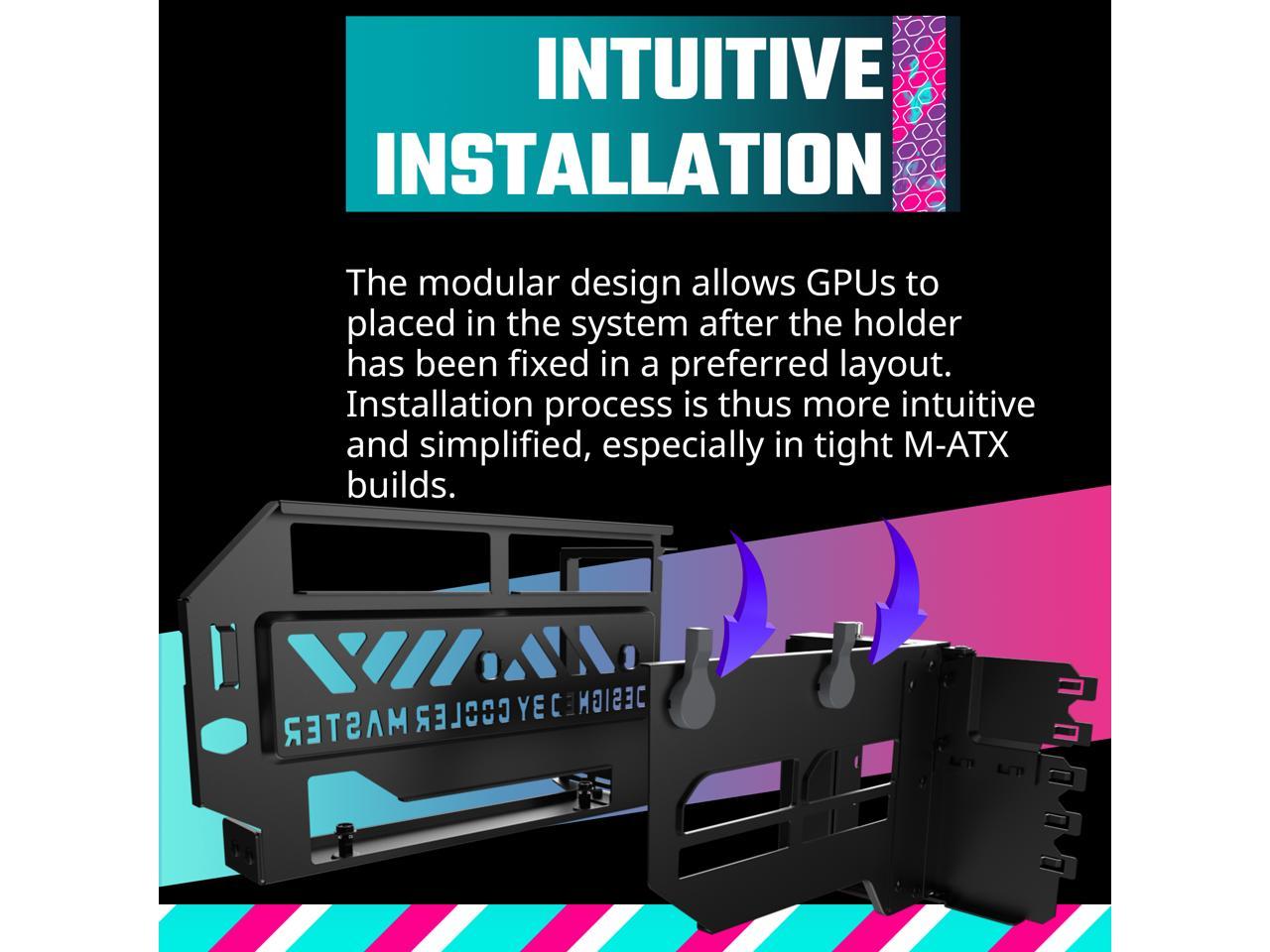 VERTICAL GPU HOLDER V3 (BLACK)