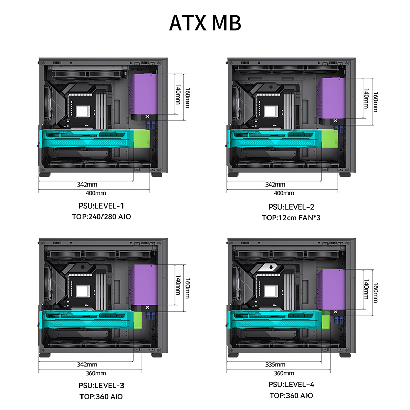JONSBO D41 ATX MESH + SCREEN VERSION BLACK thumbnail 9