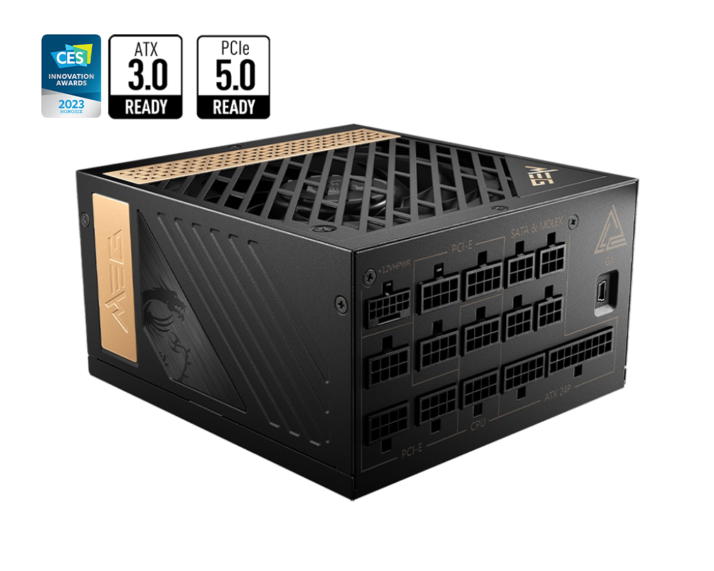 MSI MEG Ai1300P 1300W PCIE5 80+ PLATINUM thumbnail 5