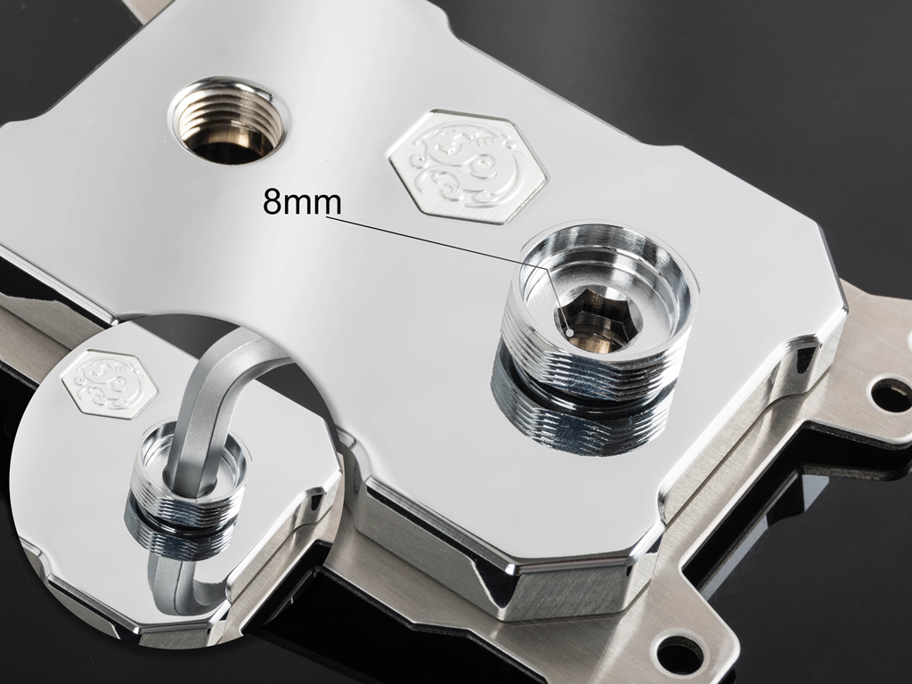 BITSPOWER G1/4" SILVER SHINING AVANCED MULTI-LINK FOR OD16MM thumbnail 2