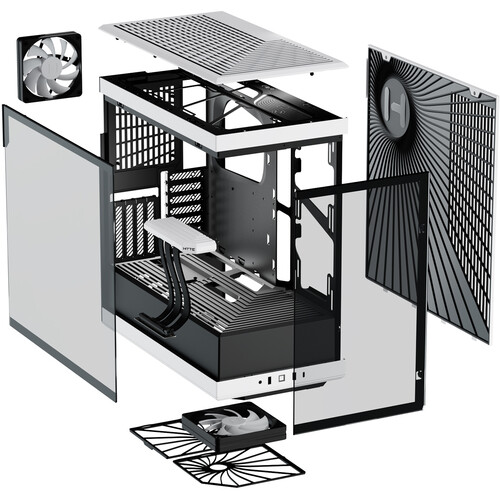 HYTE Y40 CASE BLACK/WHITE thumbnail 7