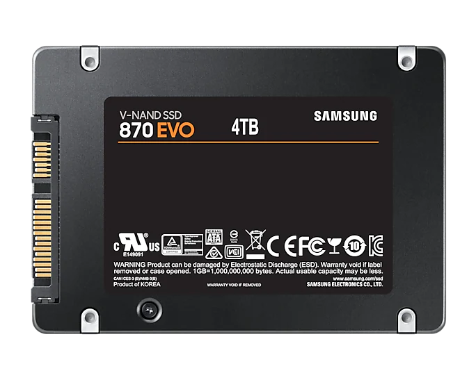SAMSUNG 870 EVO SATA3 4TB SSD thumbnail 2