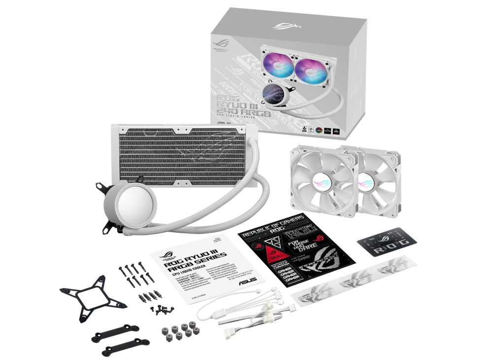ASUS ROG RYUO III 240 ARGB WHITE thumbnail 4