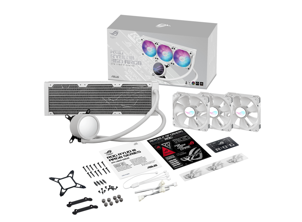 ASUS ROG RYUO III 360 ARGB WHITE thumbnail 4