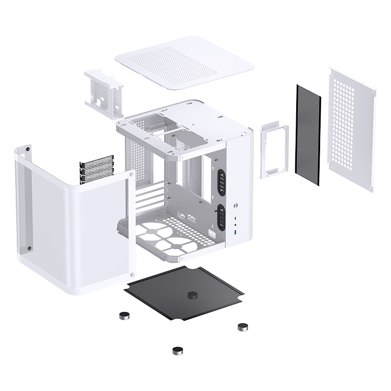 JONSBO TK-1 MATX CASE W/WINDOWS WHITE thumbnail 10