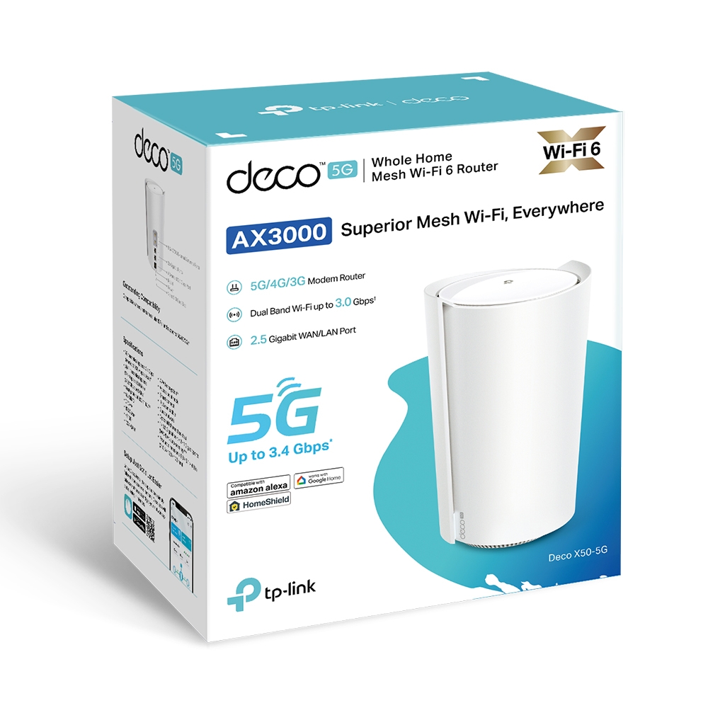DECO X50-5G AX3000 MESH WIFI 6 ROUTER (1-PACK) thumbnail 2