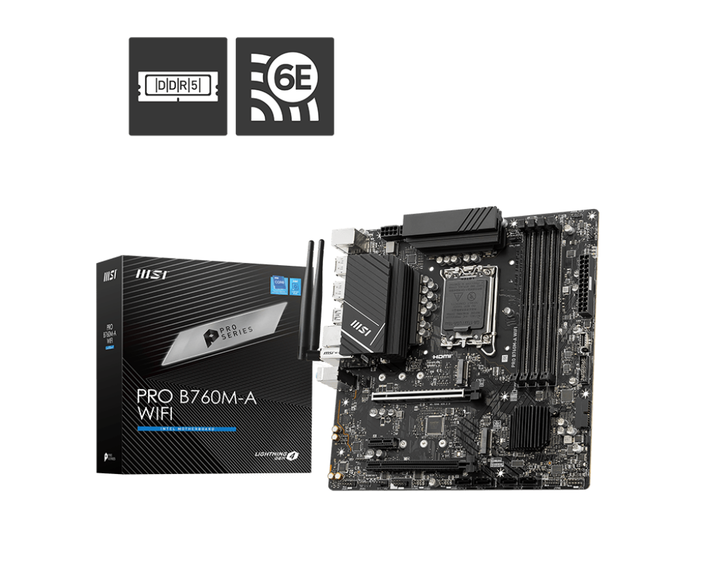 MSI PRO B760M-A WIFI DDR5 thumbnail 5