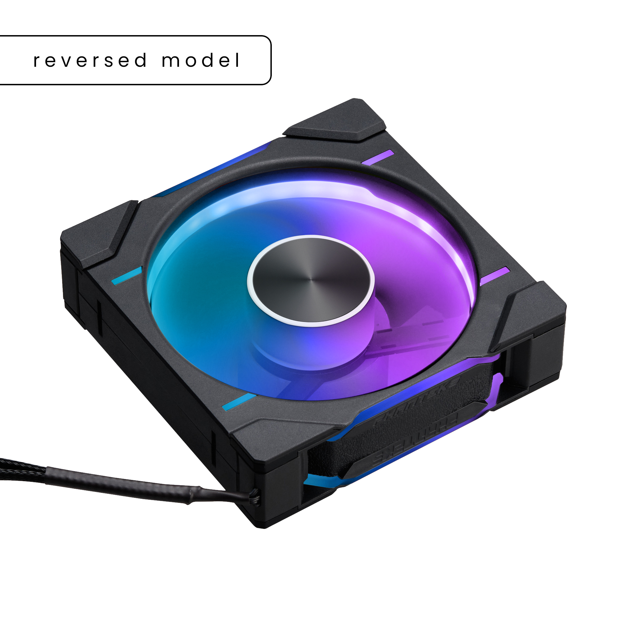 PHANTEKS D30 120MM PWM FAN REVERSED DRGB BLACK (3-PACK) thumbnail 3