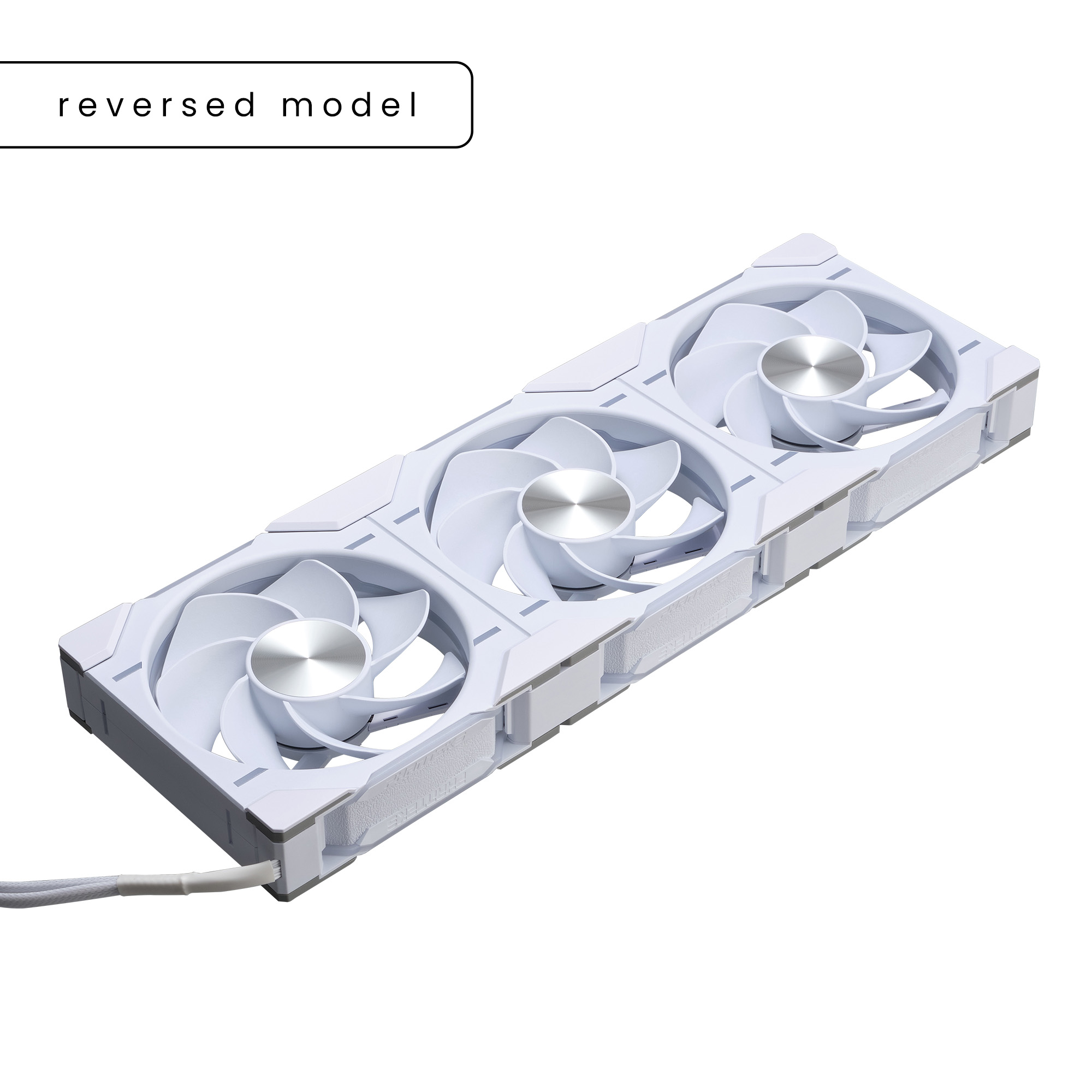 PHANTEKS D30 120MM PWM FAN REVERSED DRGB WHITE (3-PACK) thumbnail 2