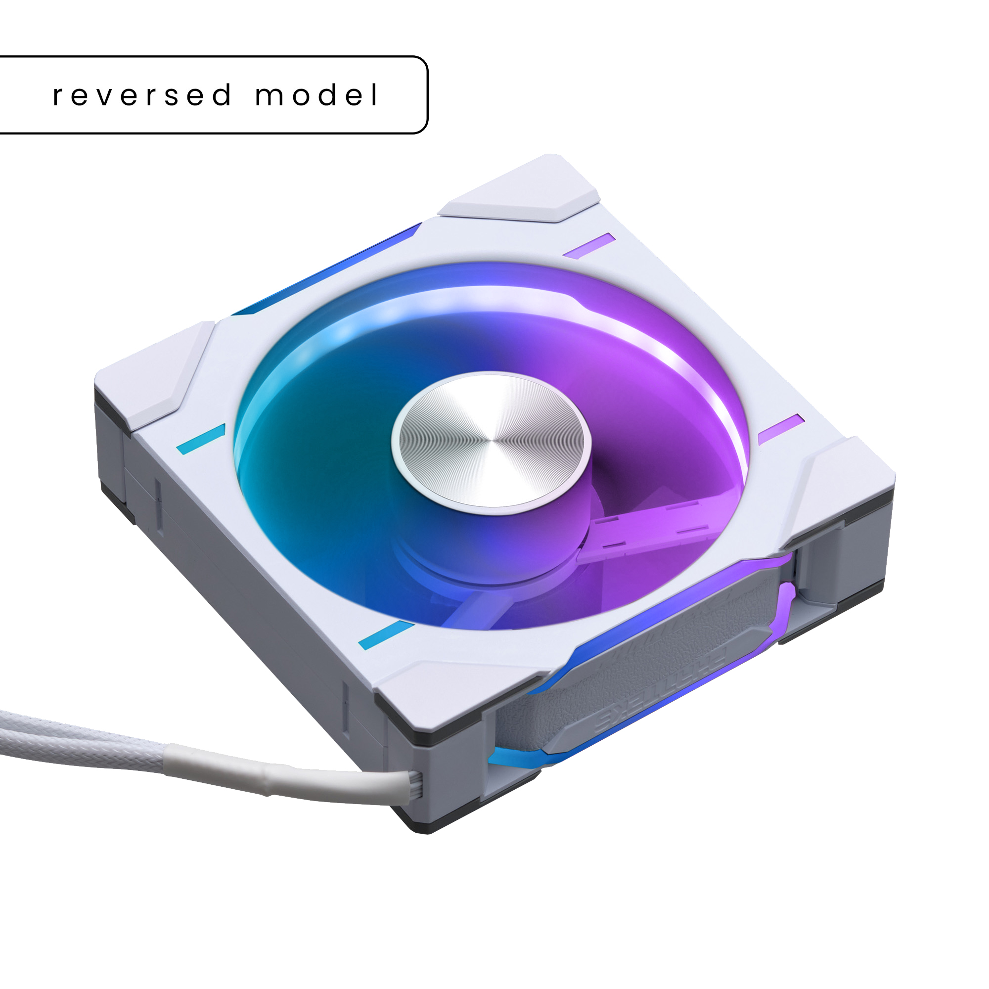 PHANTEKS D30 120MM PWM FAN REVERSED DRGB WHITE (3-PACK) thumbnail 3