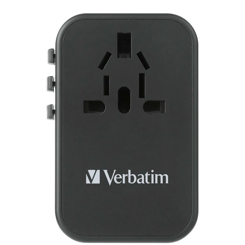 VERBATIM 5 Port 75W PD 3.0 & QC 3.0 GaN  通用旅行轉插(黑色) thumbnail 3
