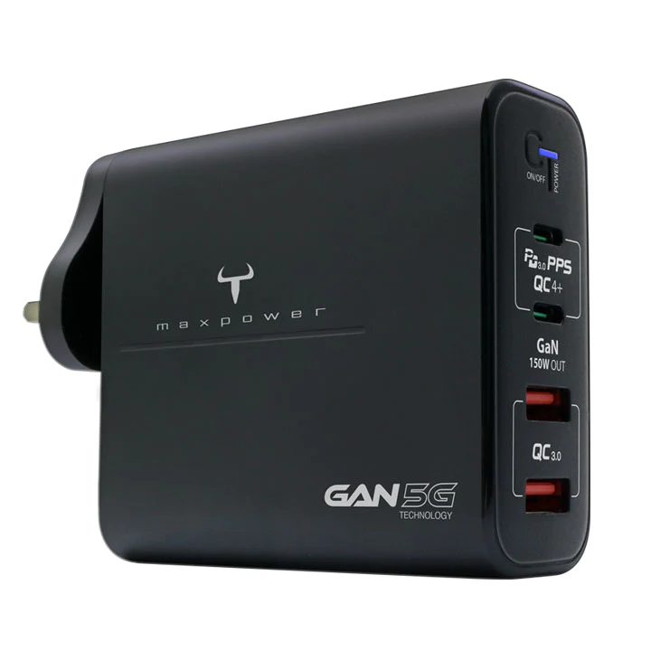 GN150X 150W 4 位 GaN USB 充電器