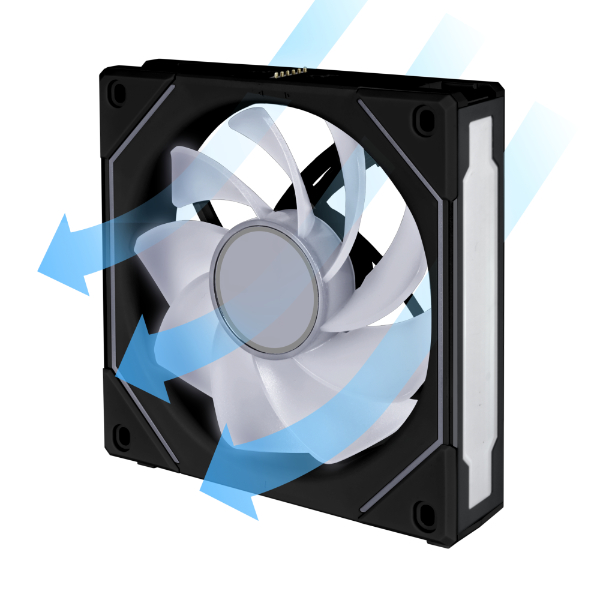 LIAN LI 120MM UNI FAN REVERSE SL INFINITY 120*1 BLACK thumbnail 6
