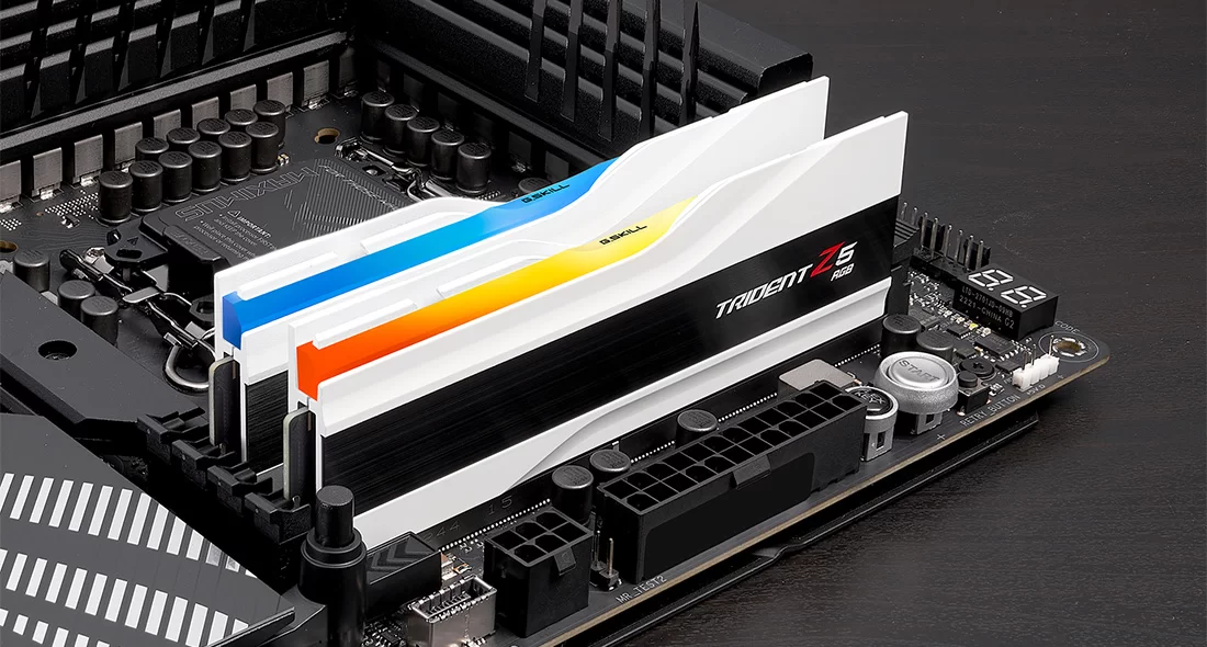 TRIDENT Z5 RGB WHITE 64G(32G*2) DDR5 6400MHZ 1.4V thumbnail 2