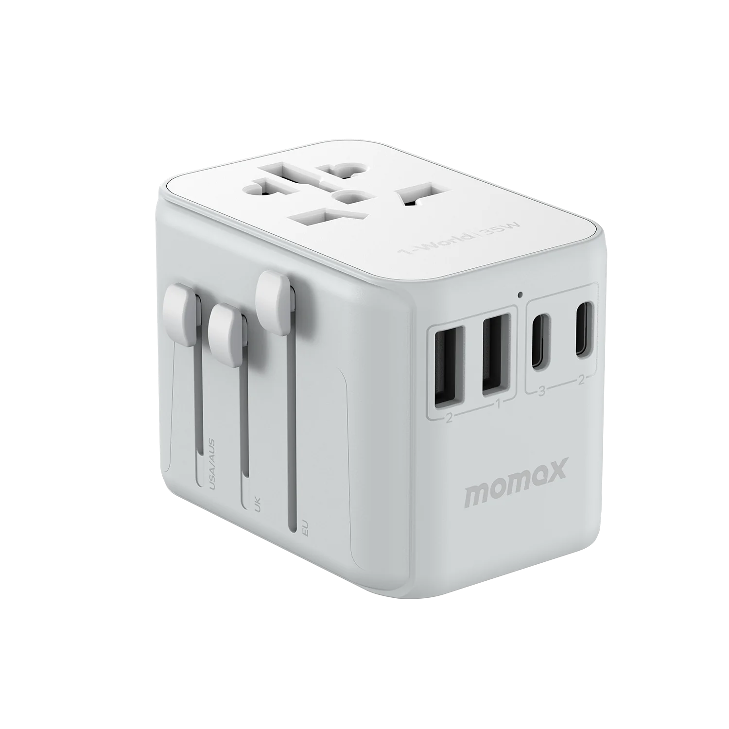 1-World 35W GaN 方便式旅行插座 UA9 (白色)