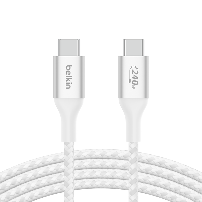 BELKIN 240W BRAIDED C-C CABLE 1M WHITE thumbnail 4