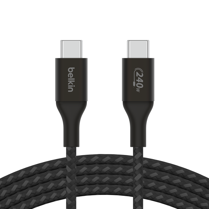 BELKIN 240W BRAIDED C-C CABLE 2M BLACK thumbnail 4