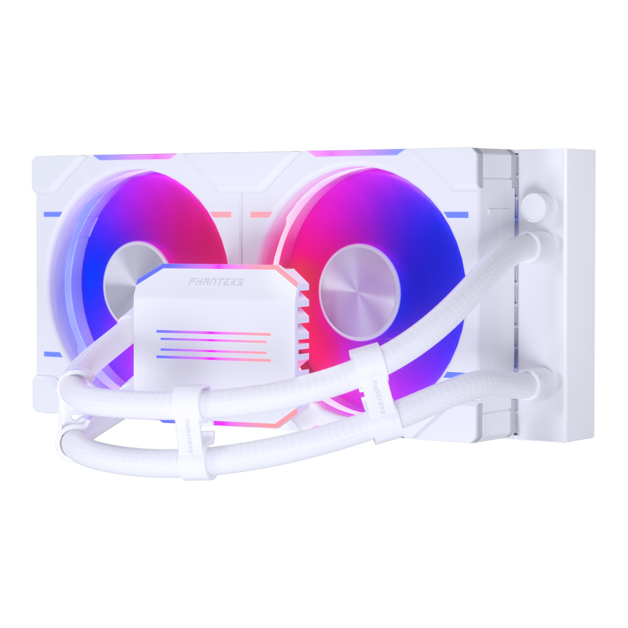 PHANTEKS GLACIER ONE 240D30 D-RGB AIO LIQUID COOLER WHITE thumbnail 7