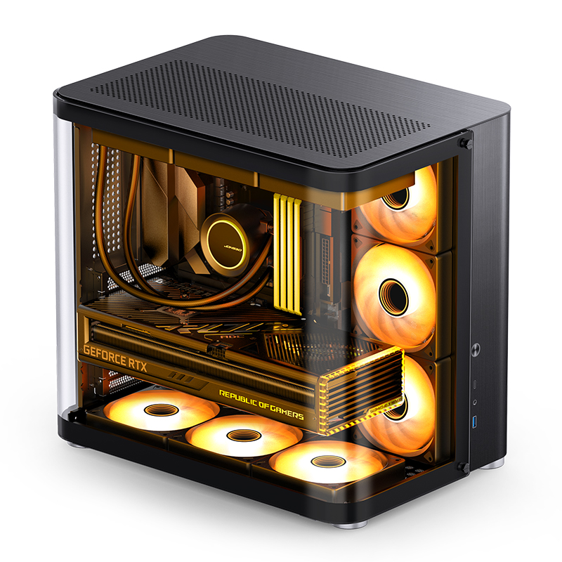 JONSBO TK-2 ATX CASE W/WINDOWS BLACK thumbnail 3