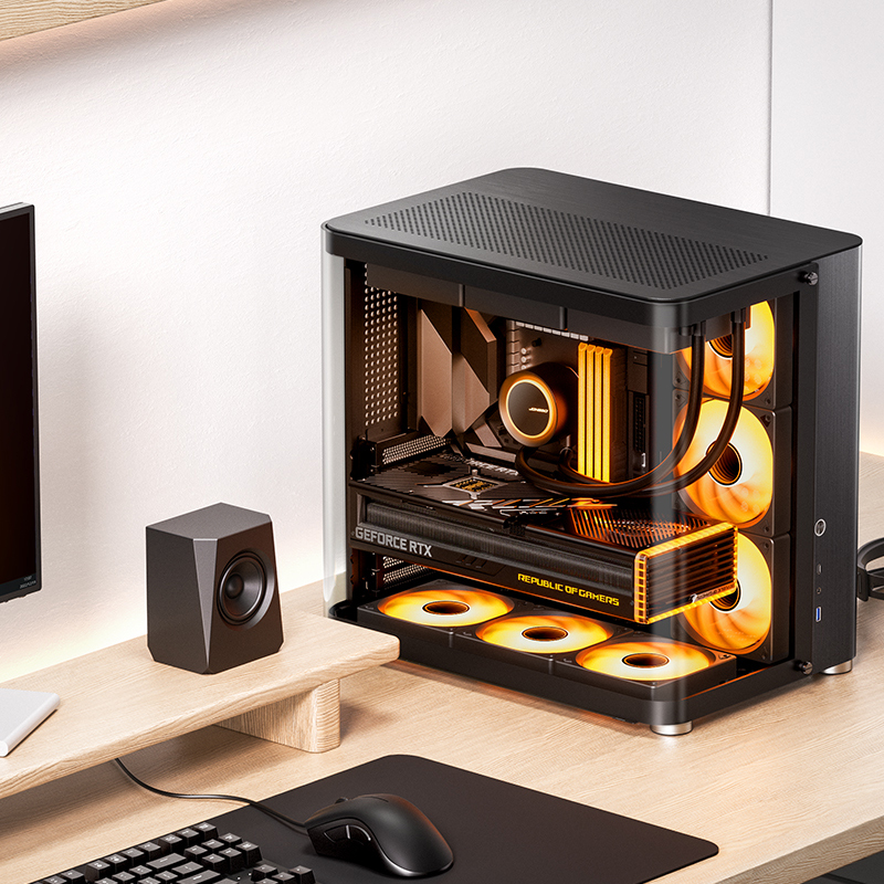 JONSBO TK-2 ATX CASE W/WINDOWS BLACK thumbnail 4