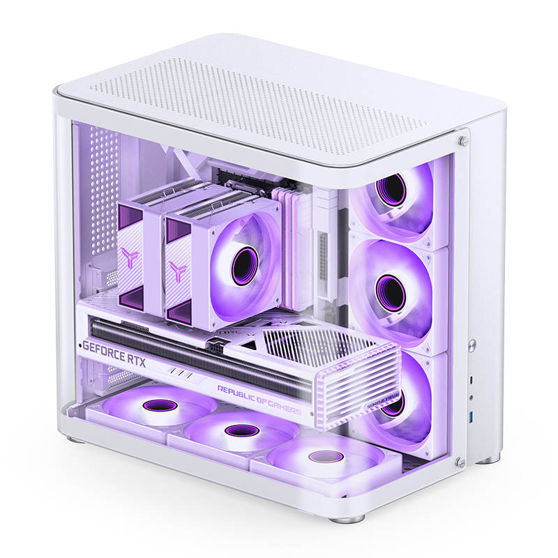 JONSBO TK-2 ATX CASE W/WINDOWS WHITE thumbnail 5