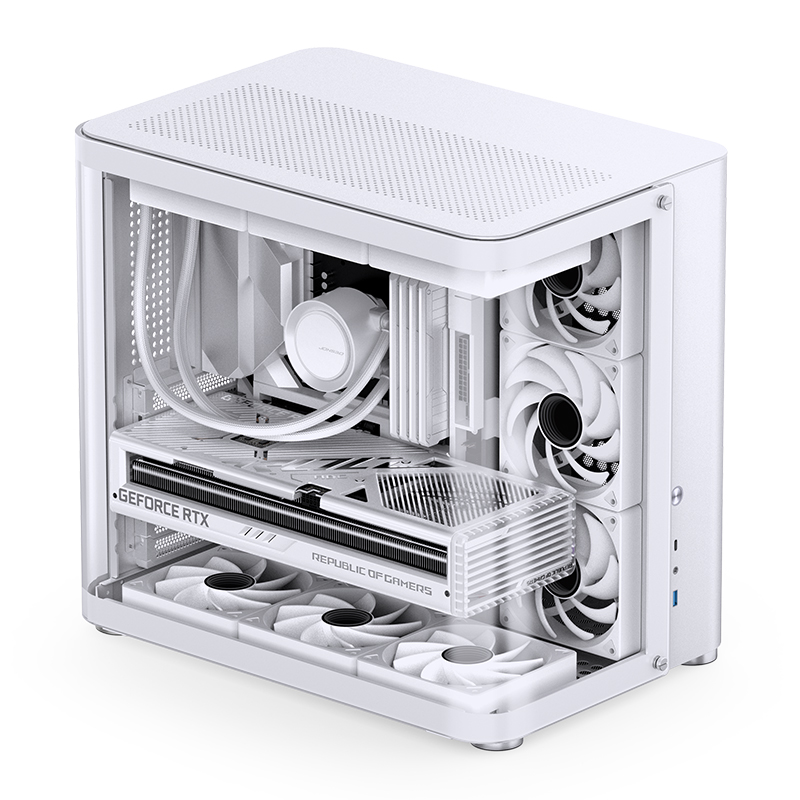 JONSBO TK-2 ATX CASE W/WINDOWS WHITE thumbnail 7