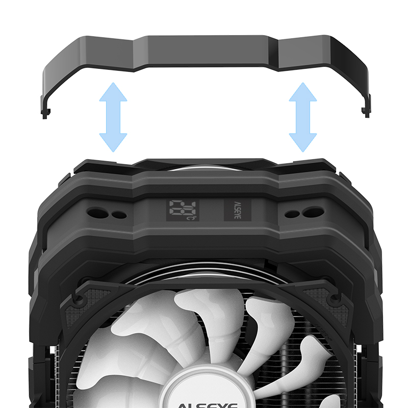 ALSEYE M120D PLUS II RGB CPU FAN WHITE thumbnail 6