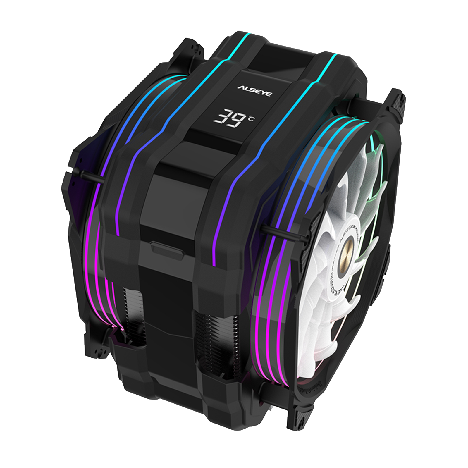 ALSEYE M120D PLUS II RGB CPU FAN BLACK thumbnail 6