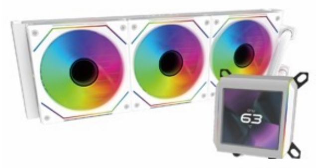 LIAN LI GALAHAD II TRINITY LCD SLINF 360 AIO COOLING WHITE thumbnail 4