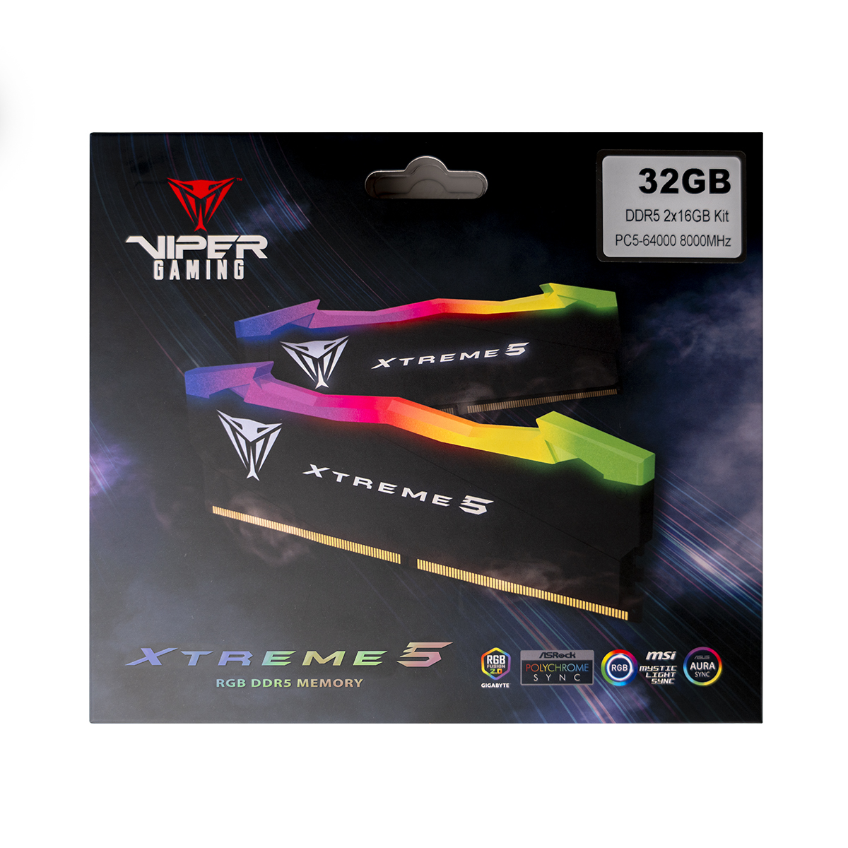 XTREME 5 RGB 32G(16G*2) DDR5 8000MHZ 1.45V