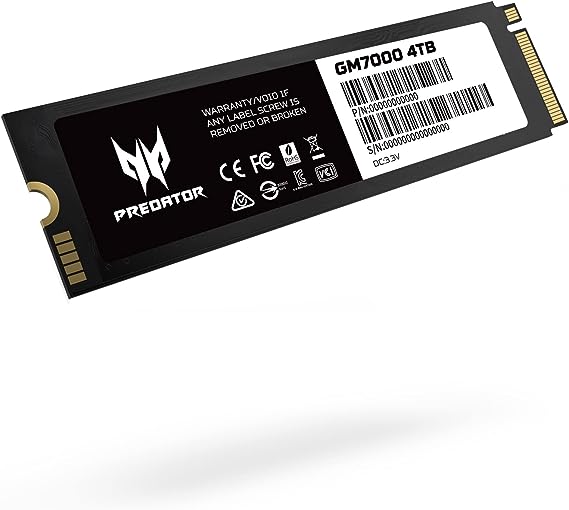 PREDATOR GM7 4TB PCIE GEN4 X4 M.2 SSD