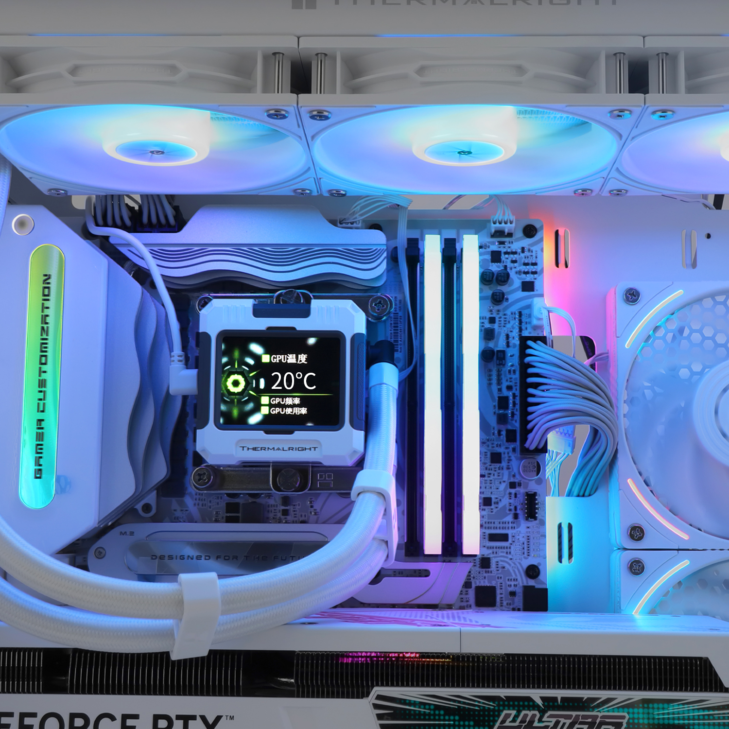 THERMALRIGHT FROZEN WARFRAME 360 ARGB W/2.4IPS SCREEN WHITE thumbnail 5
