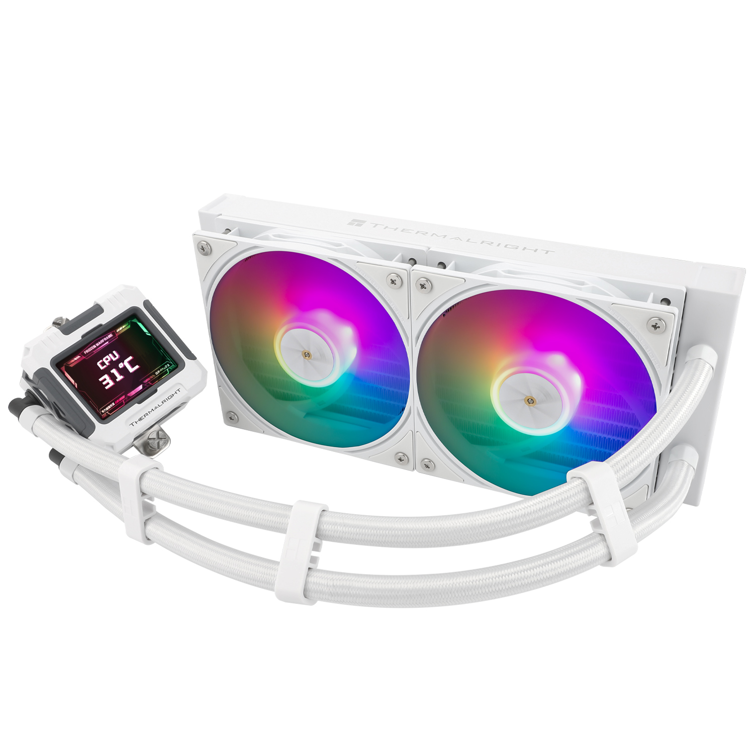 THERMALRIGHT FROZEN WARFRAME 240 ARGB W/2.4 IPS SCREEN WHITE thumbnail 3