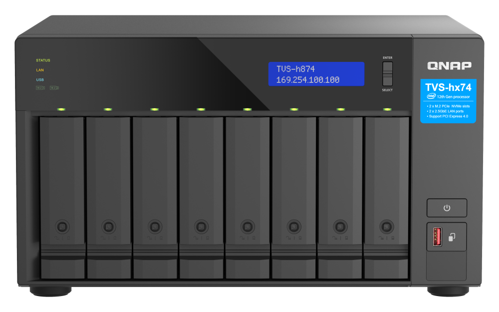 TVS-h874 32GB RAM 8-BAY SMB NAS thumbnail 6