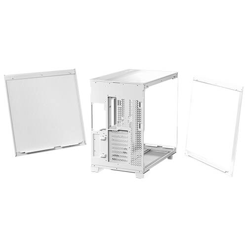 ANTEC C8 FRONT & SIDE GLASS PANEL CASE WHITE thumbnail 11
