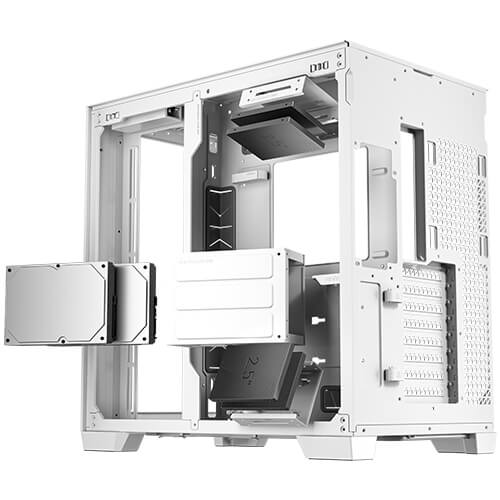 ANTEC C8 FRONT & SIDE GLASS PANEL CASE WHITE thumbnail 13
