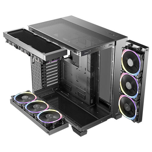 ANTEC C8 FRONT & SIDE GLASS PANEL CASE BLACK thumbnail 24